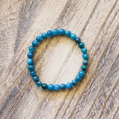 Bracelet en Apatite Bleue