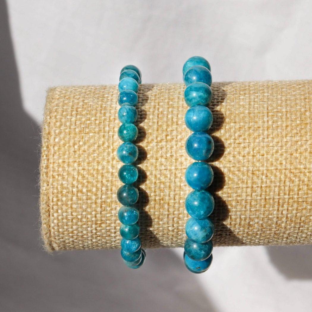 Bracelet en Apatite Bleue