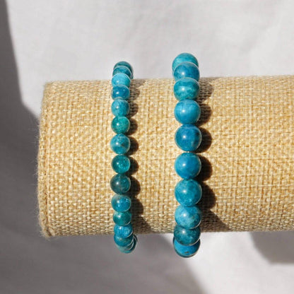 Bracelet en Apatite Bleue